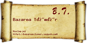 Bazarea Tömör névjegykártya